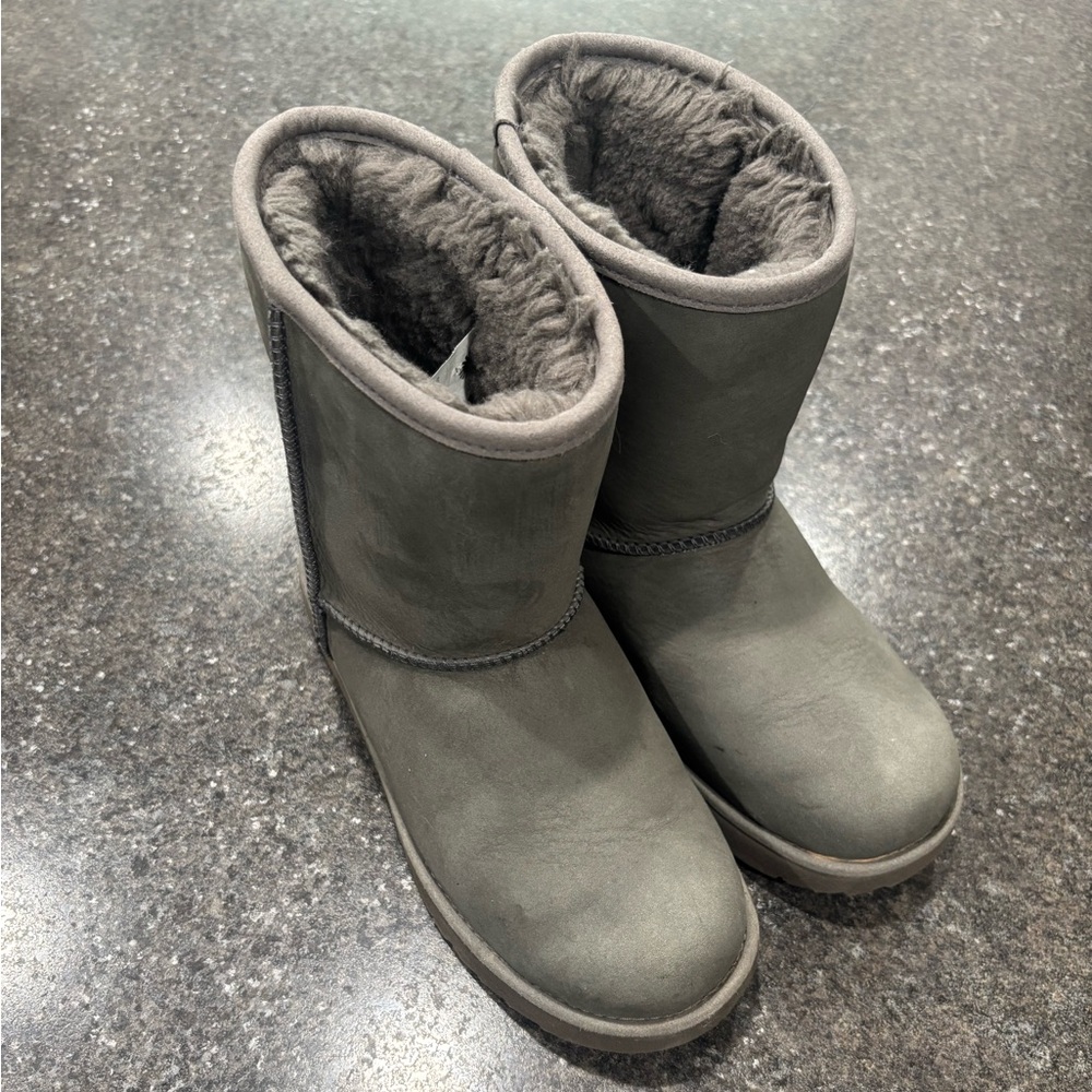 UGG Kids Charcoal Gray Boots